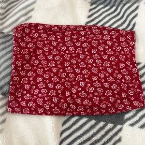 Red Reversible Tube Top